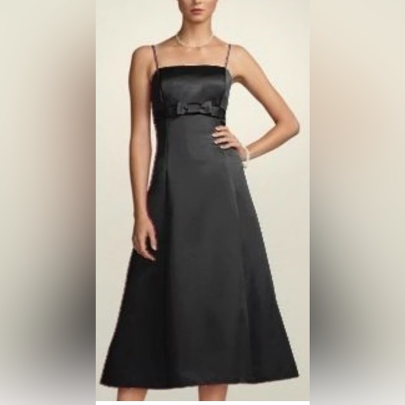 David's Bridal Dresses & Skirts - David's Bridal black satin formal / evening dress/ bridesmaids / Prom. Sz 14-16